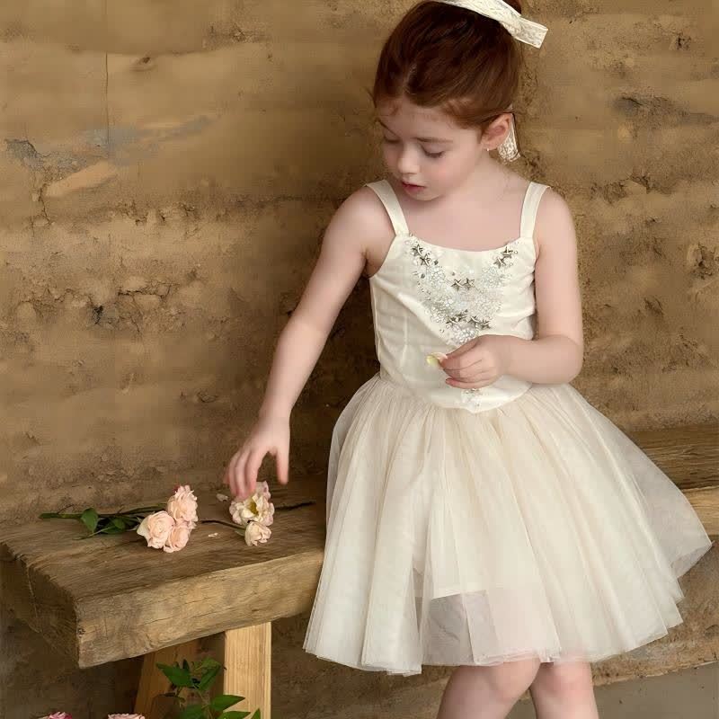 Mesh Rhinestone Sleeveless Midi Dresses - image 2