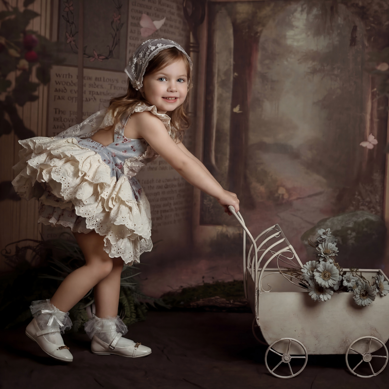 100% Cotton Stitching Lace Cap Sleeve Short Dresses - image 7