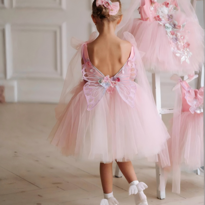 Mesh Embroidery Sleeveless Short Dresses - image 4