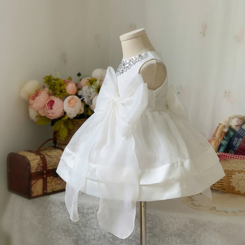 Organza Rhinestone Sleeveless Short Dresses - image 2