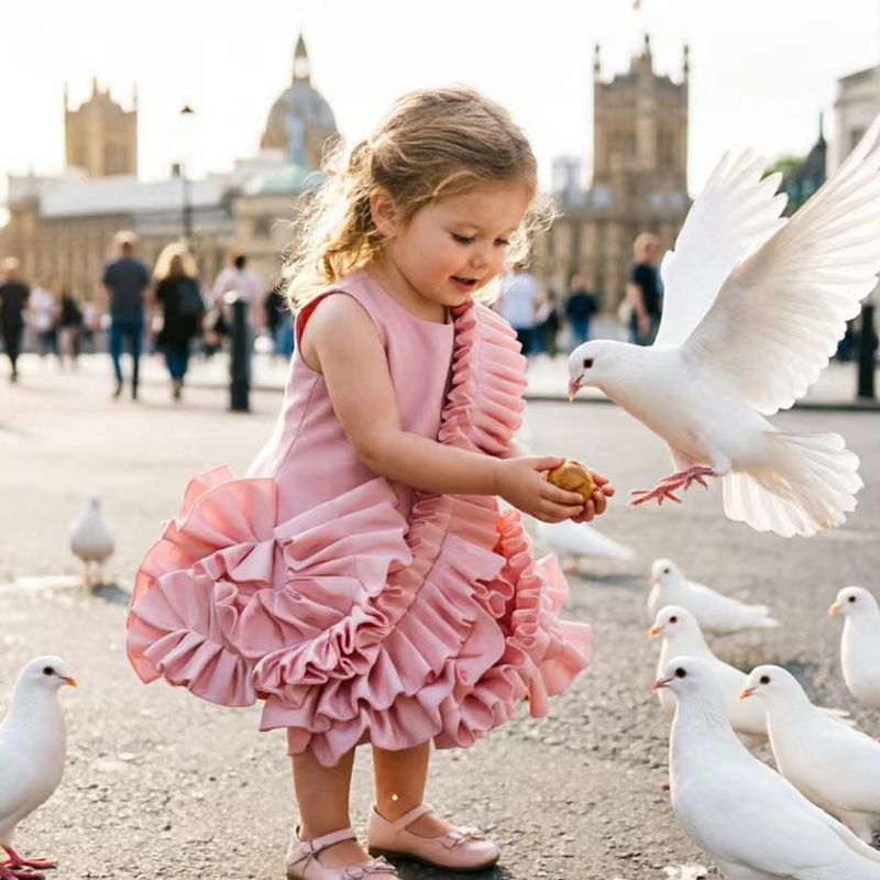 SCUBA KNIT Folds Sleeveless Short Dresses - image 9