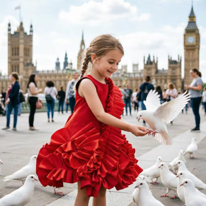 SCUBA KNIT Folds Sleeveless Short Dresses - image 5