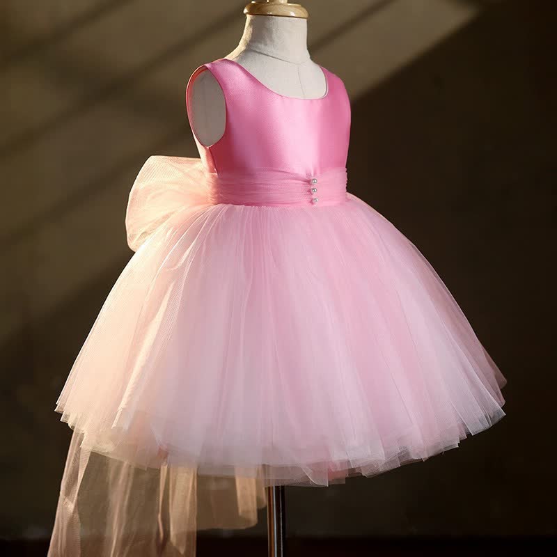 Mesh Bow Sleeveless Midi Dresses - image 2