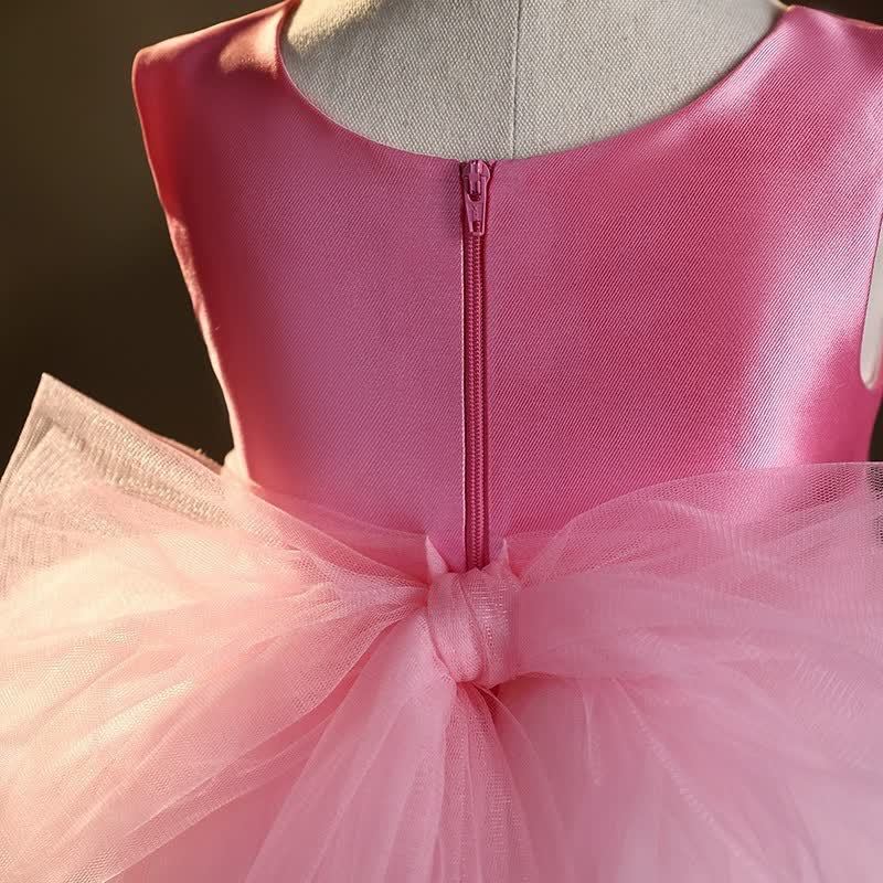 Mesh Bow Sleeveless Midi Dresses - image 5