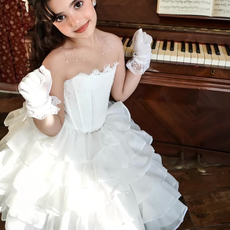 Lace Split Joint Sleeveless Midi Dresses - image 4