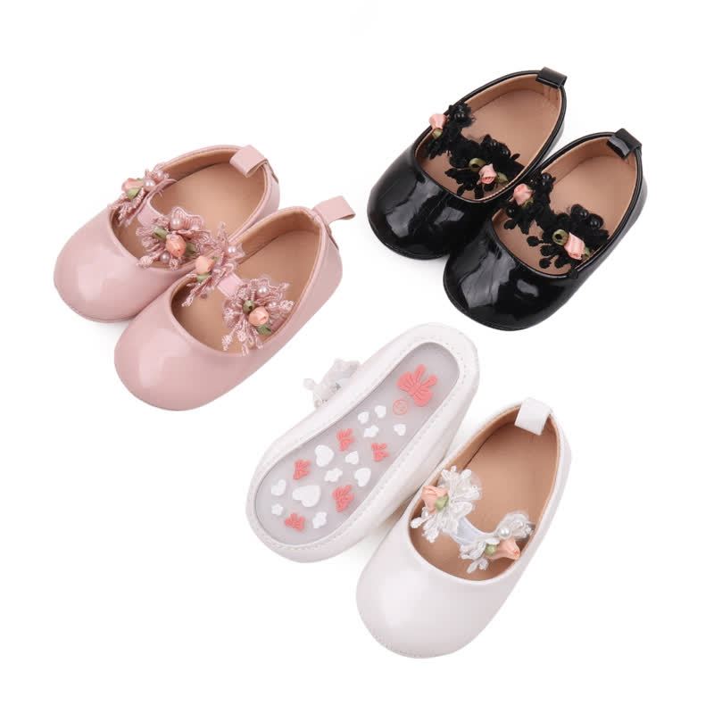 Solid Rosette Round Toe Mary Janes - image 2