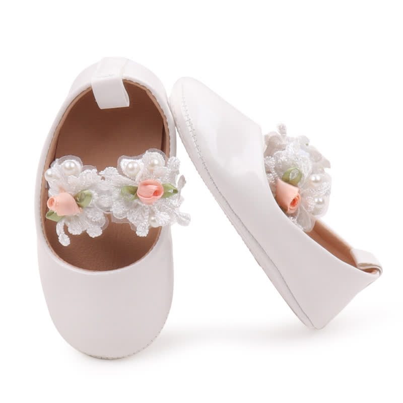 Solid Rosette Round Toe Mary Janes - image 9