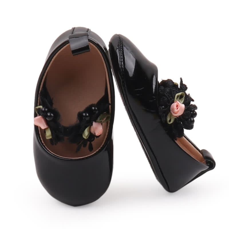 Solid Rosette Round Toe Mary Janes - image 15