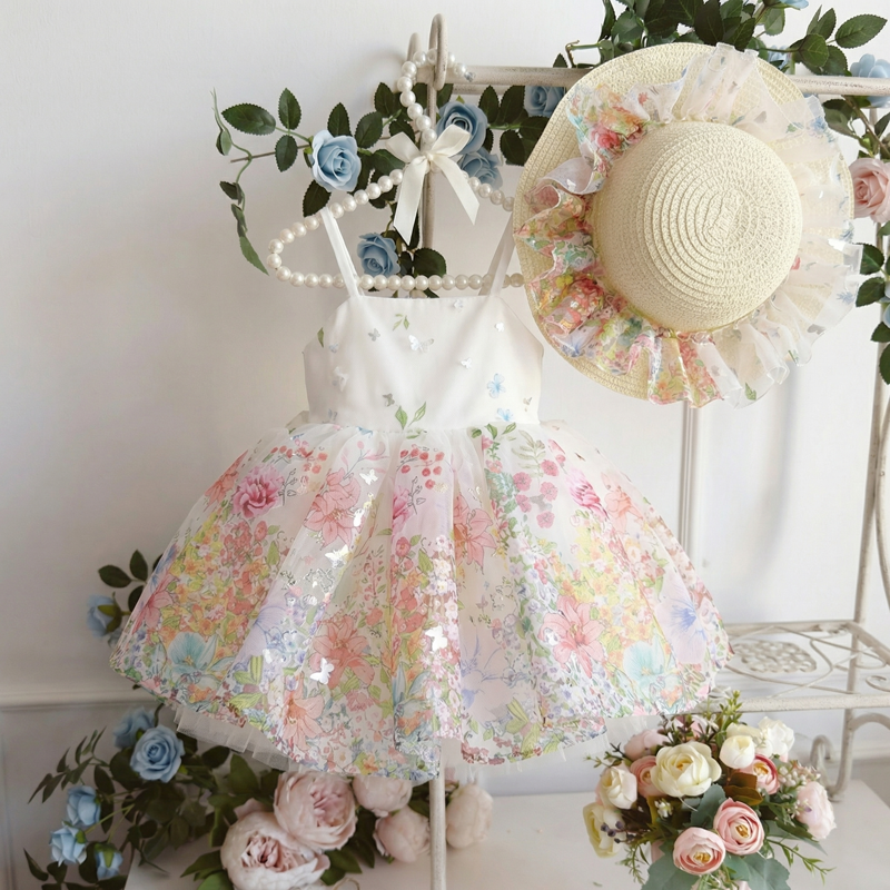 Mesh Embroidery Sleeveless Short Two-piece Set - image 2