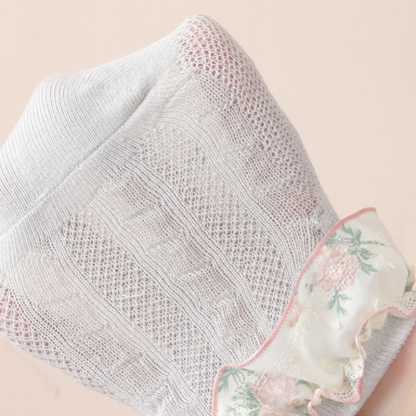 Floral Stitching Lace Socks - image 2