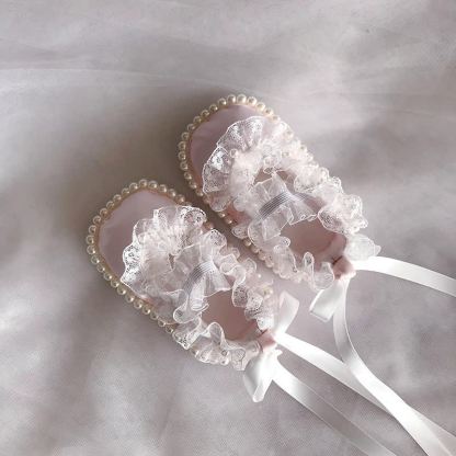 Solid With Pearls Hat And Shoes - image 8