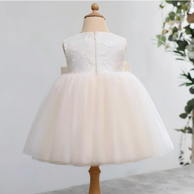Lace Bow Folds Sleeveless Midi Dresses - image 2