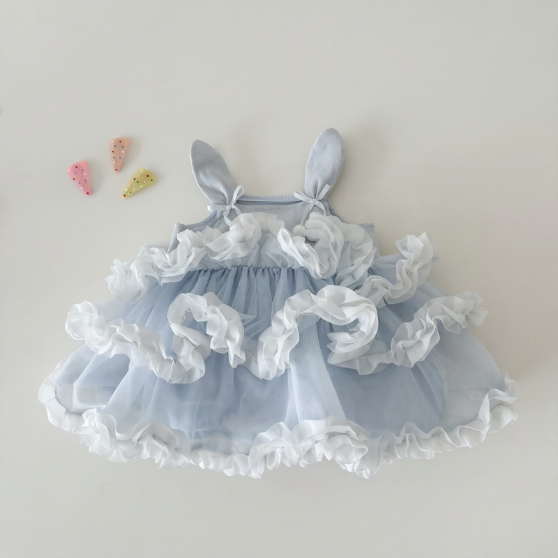 Mesh Bow Folds Sleeveless Midi Dresses - image 7