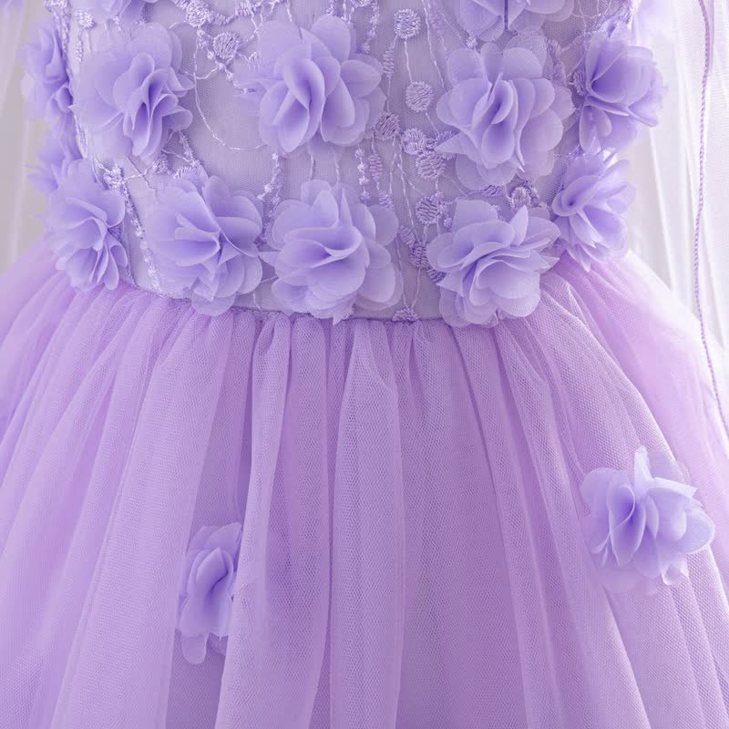 Mesh Rosette Sleeveless Midi Dresses - image 12