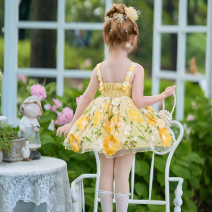 Chemical Fiber Blend Rosette Sleeveless Midi Dresses - image 13