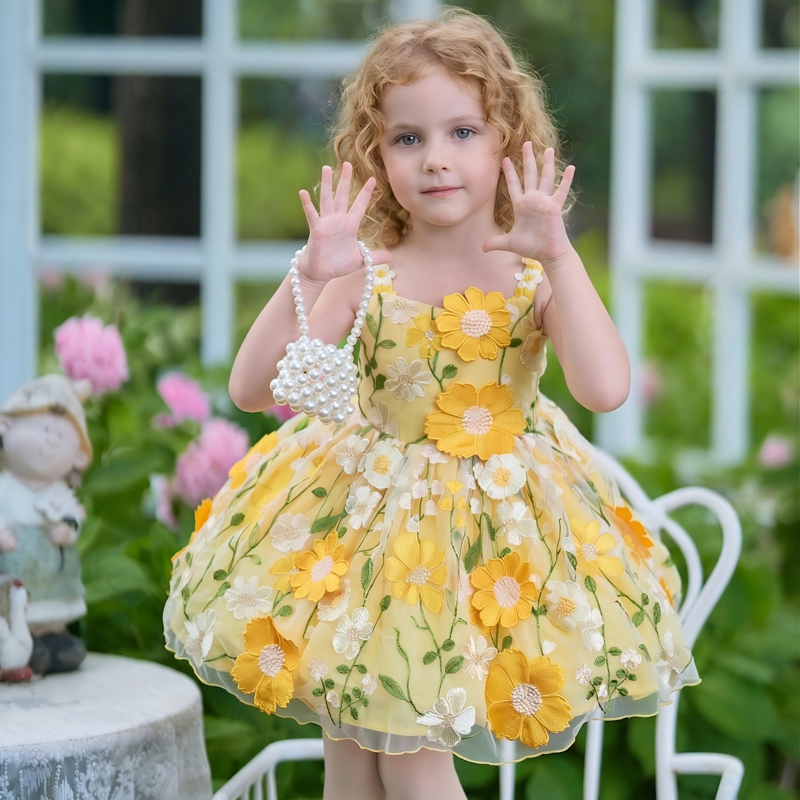Chemical Fiber Blend Rosette Sleeveless Midi Dresses - image 12