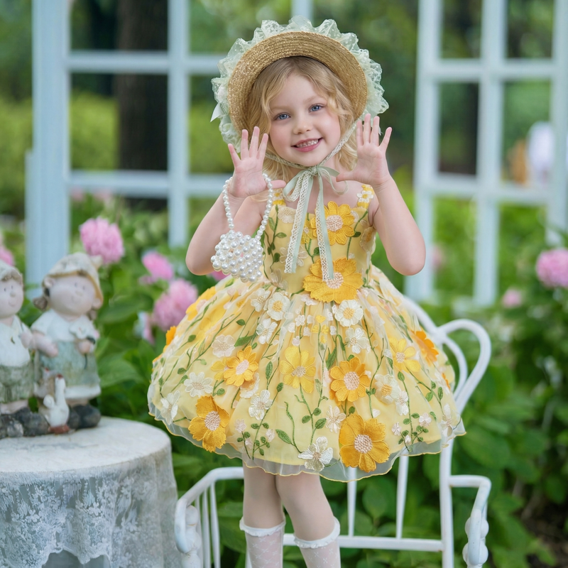 Chemical Fiber Blend Rosette Sleeveless Midi Dresses - image 11