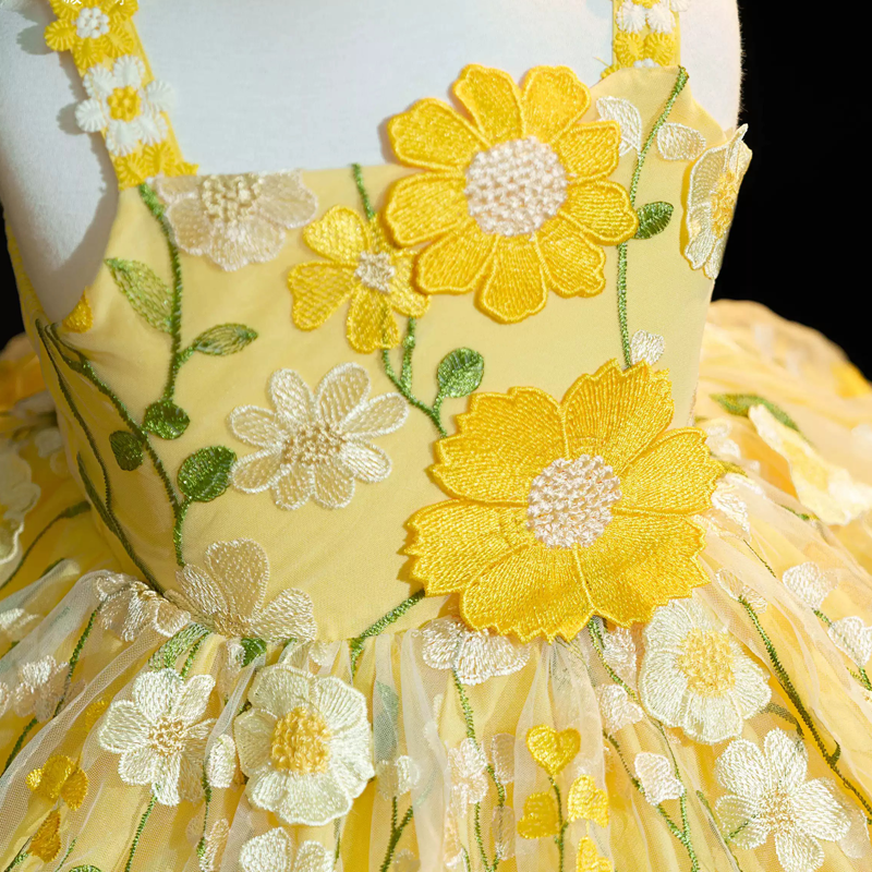 Chemical Fiber Blend Rosette Sleeveless Midi Dresses - image 15