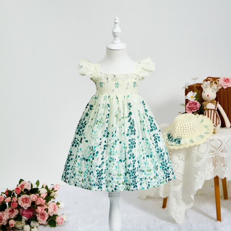 Chiffon Butterfly Sleeveless Midi Dresses With Hat - image 2