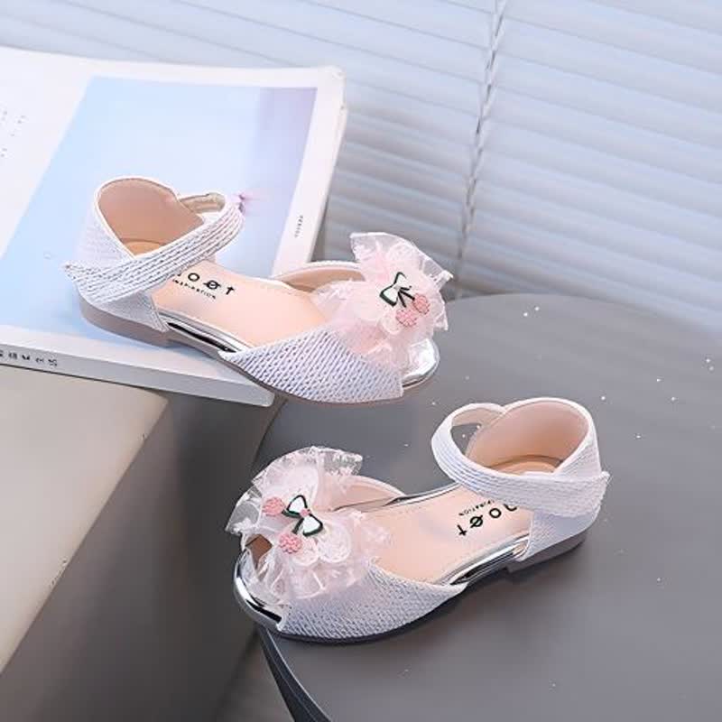 Solid Rhinestones Butterfly Open Toe Mary Janes - image 3