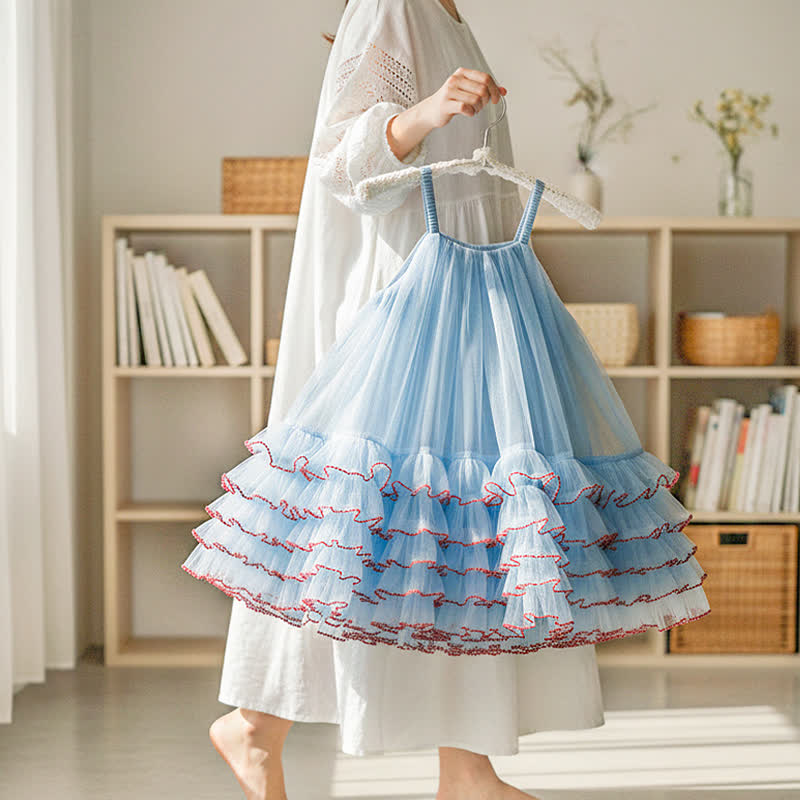Mesh Panel Sleeveless Midi Dresses  - image 4
