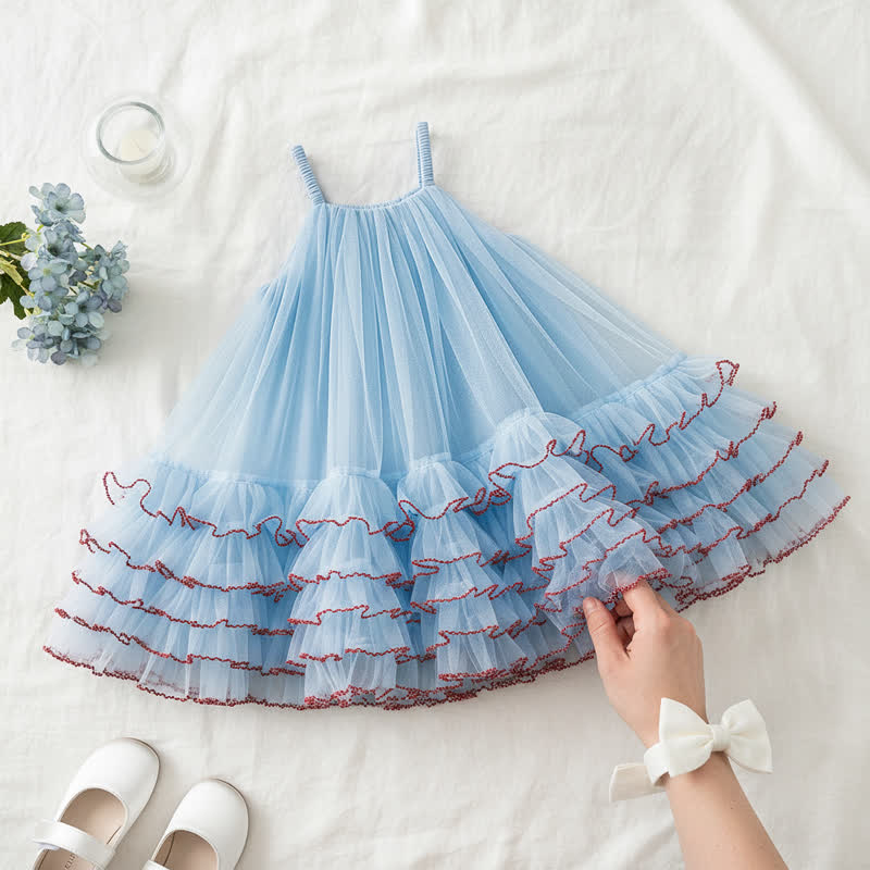Mesh Panel Sleeveless Midi Dresses  - image 2