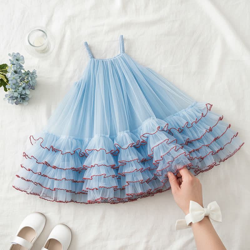 Mesh Panel Sleeveless Midi Dresses  - image 2