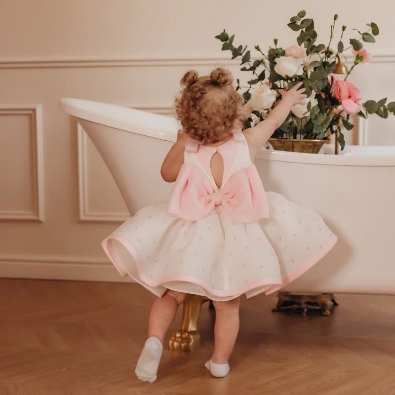 Organza Bow Sleeveless Short Dresses - image 2
