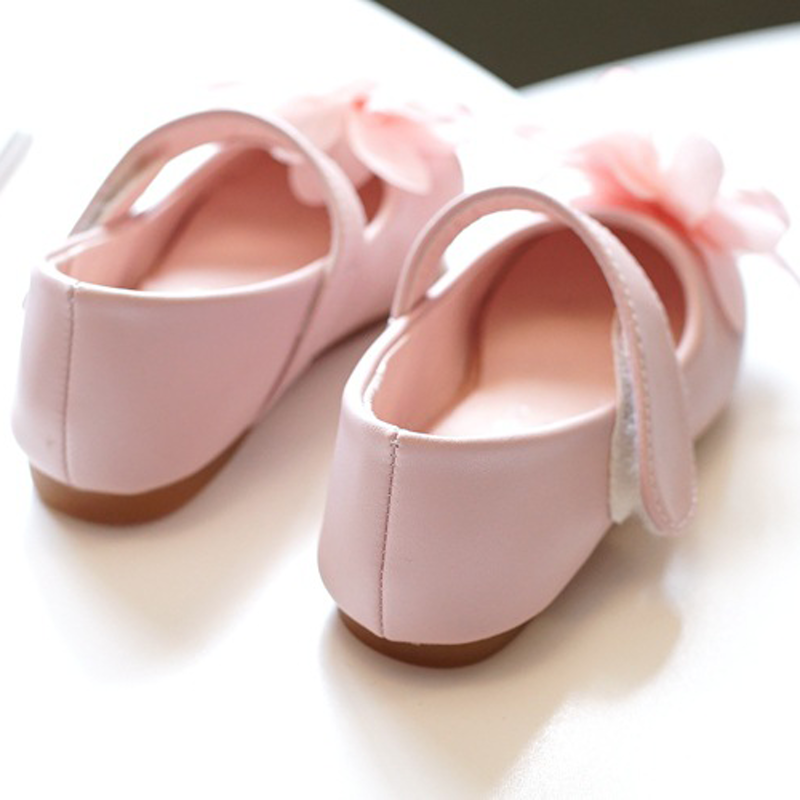 Solid Pearl Rosette Round Toe Mary Janes - image 4