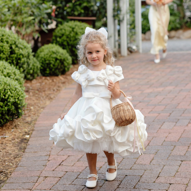 Satin Bow Sleeveless Midi Dresses - image 3
