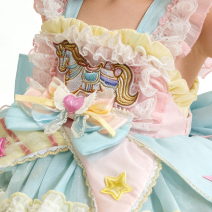 Organza Bow  Embroidery Cap Sleeve Short Dresses - image 5
