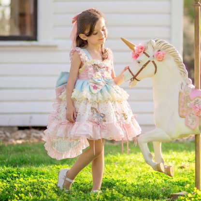 Organza Bow  Embroidery Cap Sleeve Short Dresses - image 2
