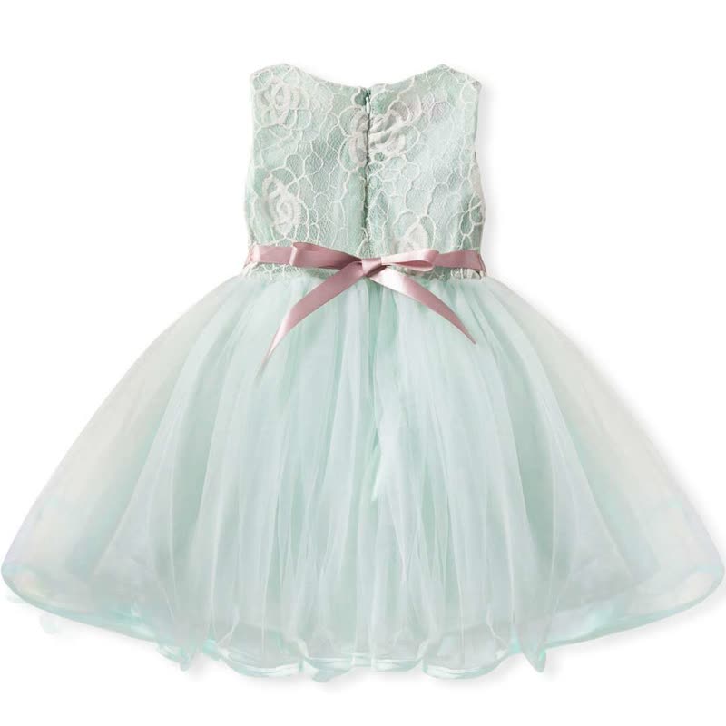 Mesh Rosette Sleeveless Midi Dresses - image 9