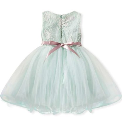 Mesh Rosette Sleeveless Midi Dresses - image 9