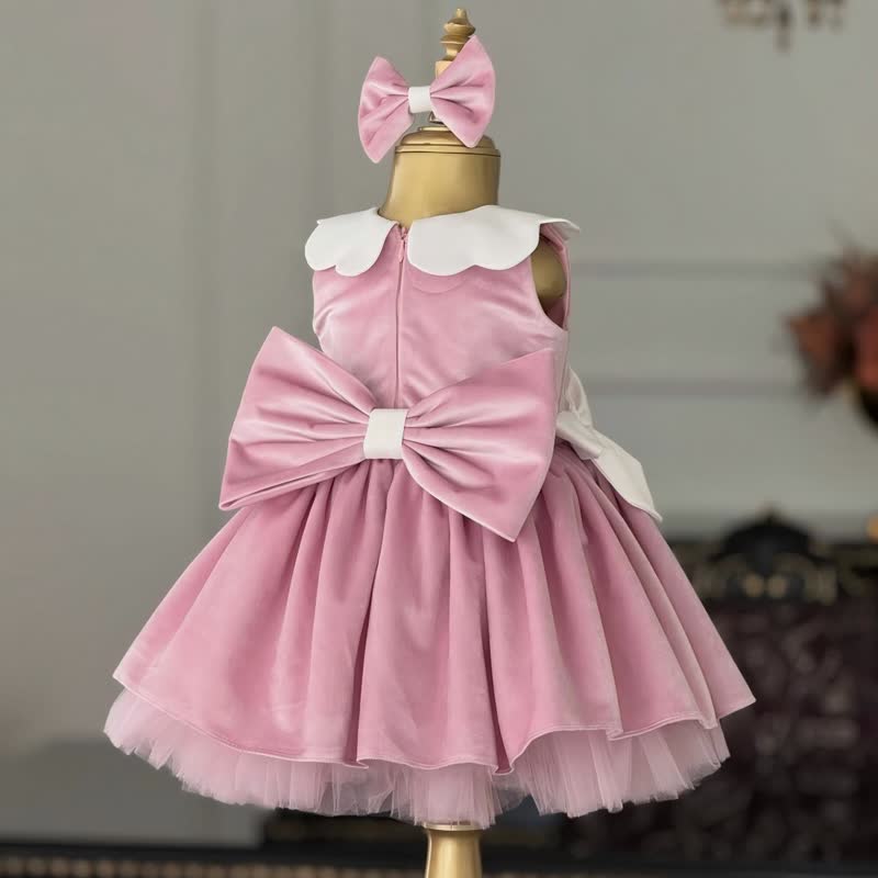 Velvet Bow Sleeveless Midi Dresses - image 2