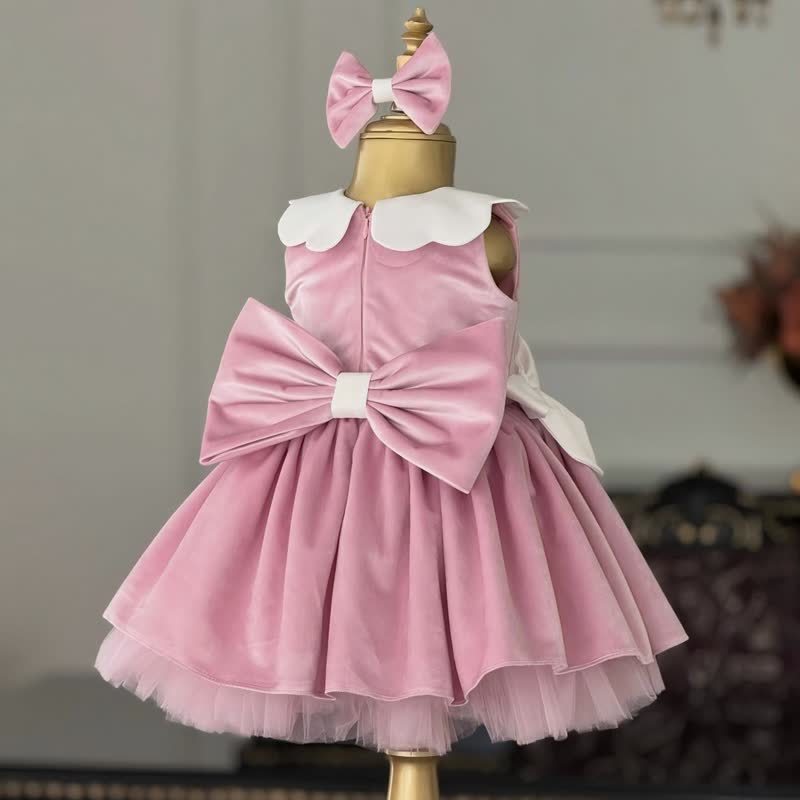 Velvet Bow Sleeveless Midi Dresses - image 2