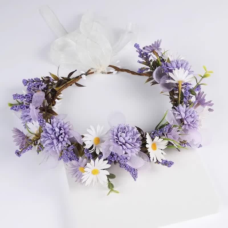 Solid Rosette Tiara / Crown  - Light Purple - image 3