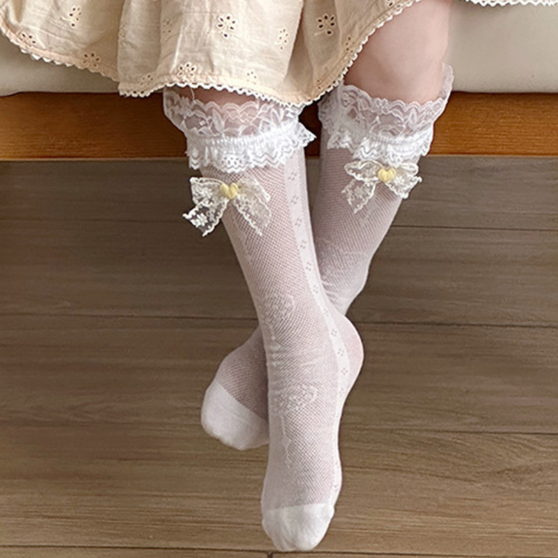 Color-block With Bow Socks - image 5