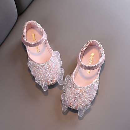 Solid Rhinestones Round Toe Mary Janes - image 5