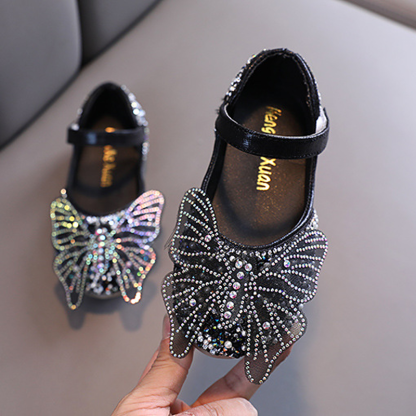 Solid Rhinestones Round Toe Mary Janes - Black - 22.9cm - image 1