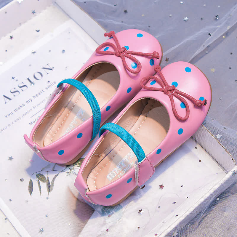 Polka Dots Bow Round Toe Mary Janes - image 5