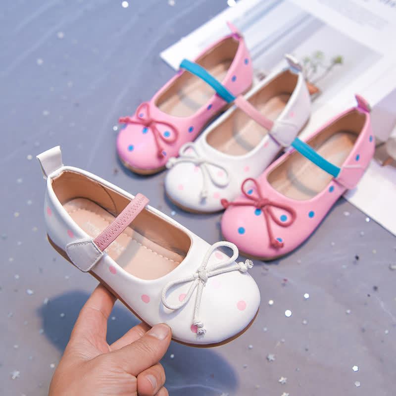 Polka Dots Bow Round Toe Mary Janes - image 3
