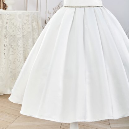 Satin Rosette Sleeveless Maxi Dresses - image 6
