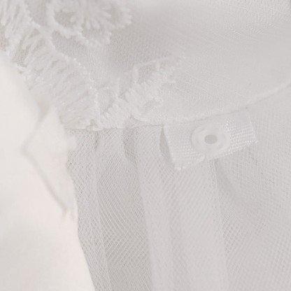 Mesh Bow Half Sleeve Midi Dresses - image 10