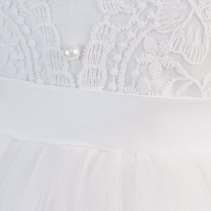 Mesh Bow Half Sleeve Midi Dresses - image 6