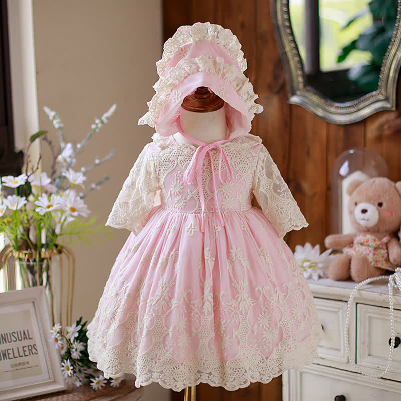 Lace Bow Half Sleeve Midi Two-piece Set - image 2