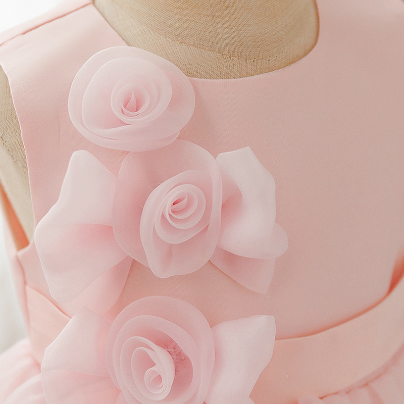 Organza Rosette Sleeveless Short Dresses - image 4