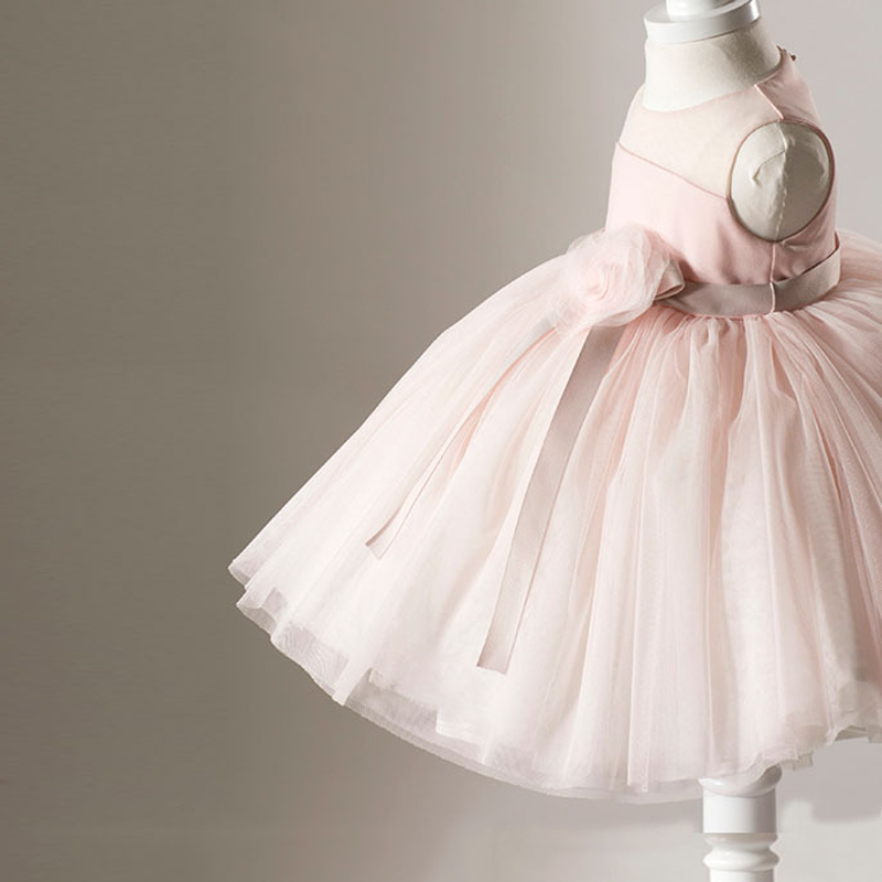 Mesh Rosette Sleeveless Short Dresses - image 4