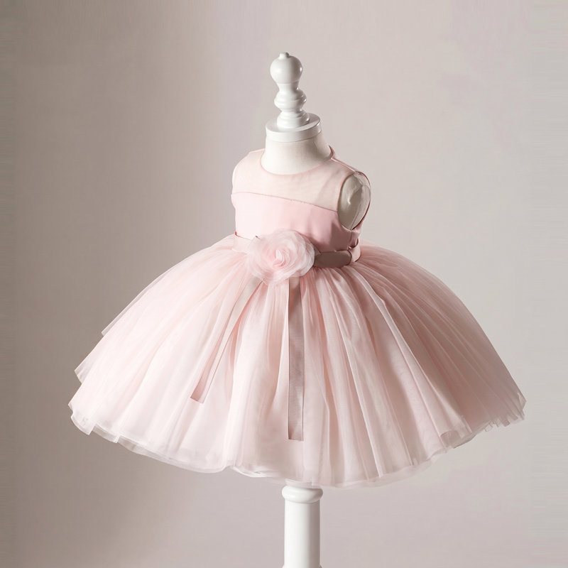 Mesh Rosette Sleeveless Short Dresses - image 2