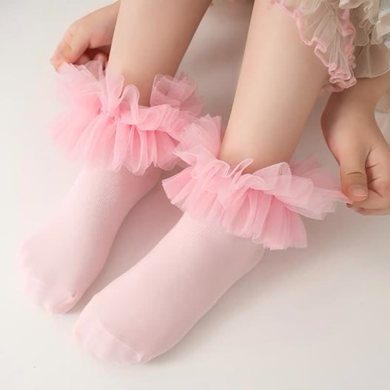 Solid Rosette Socks - image 2